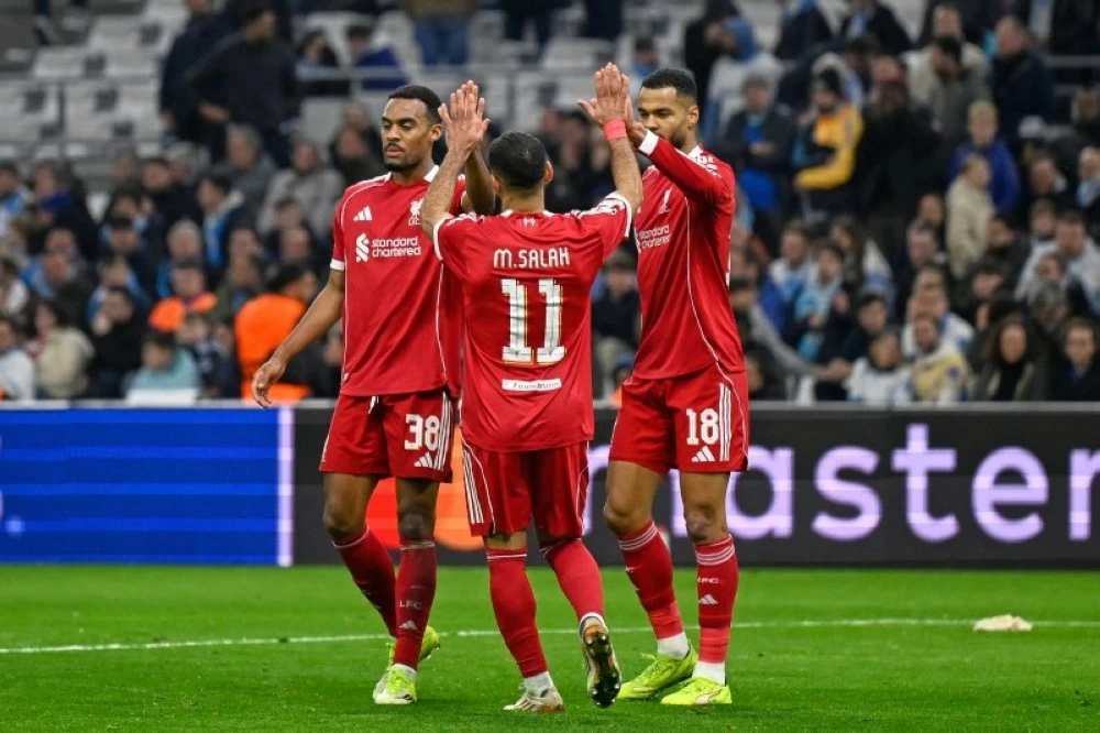 ليفربول يسحق مارسيليا بثلاثية في ليلة عودة محمد صلاح