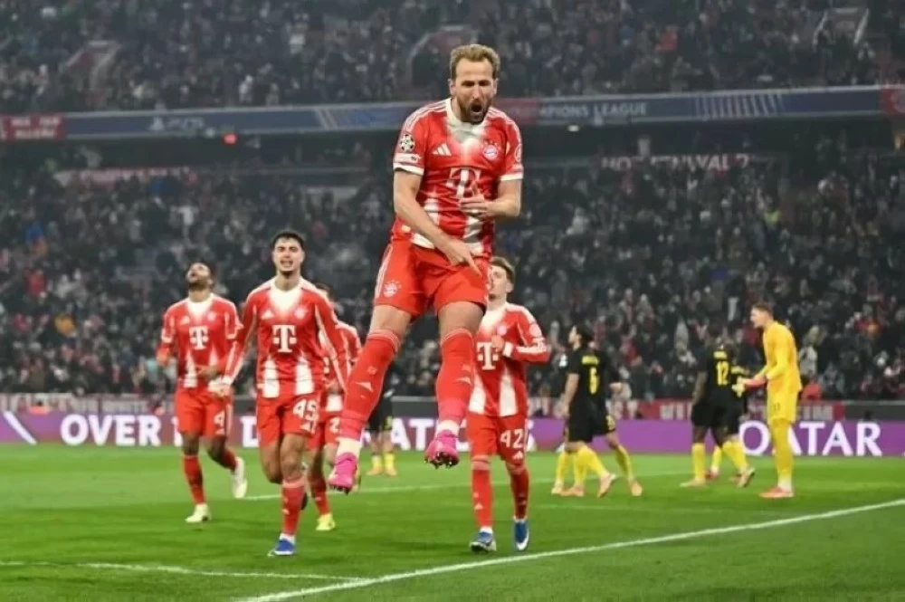 هاري كين يقود بايرن ميونخ لثمن نهائي دوري أبطال أوروبا