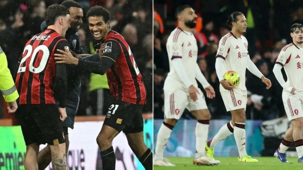 بورنموث يهزم ليفربول 3-2 بهدف قاتل في الدوري الإنجليزي