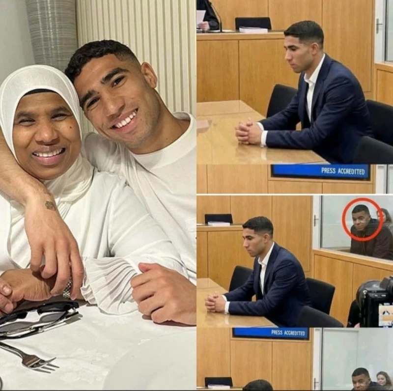 أشرف حكيمي في المحكمة: دموع الأم ودعم مبابي في قضية الاغتصاب