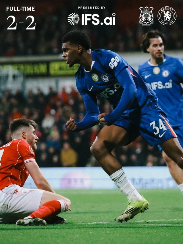 تشيلسي يتخطى ريكسهام 4-2 ويحجز مقعده بربع نهائي كأس الاتحاد الإنجليزي