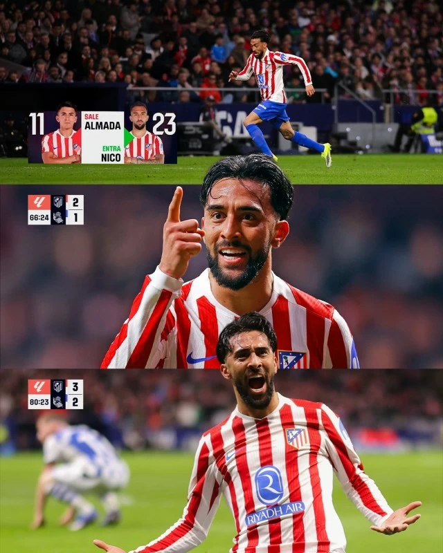 أتلتيكو مدريد يحقق فوزاً مثيراً على ريال سوسيداد في قمة الليغا