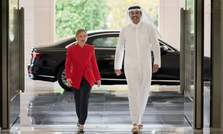 قطر وإيطاليا: حوار لخفض التصعيد وتعزيز الشراكة الاستراتيجية