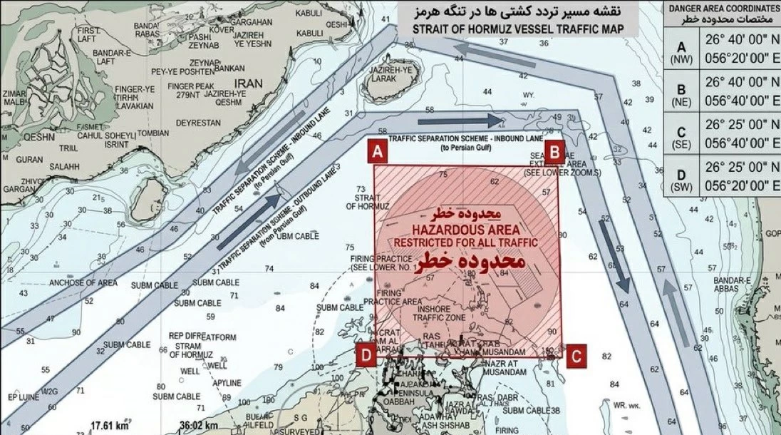 إيران تحدد مسارات آمنة في مضيق هرمز وسط تحذيرات من الألغام