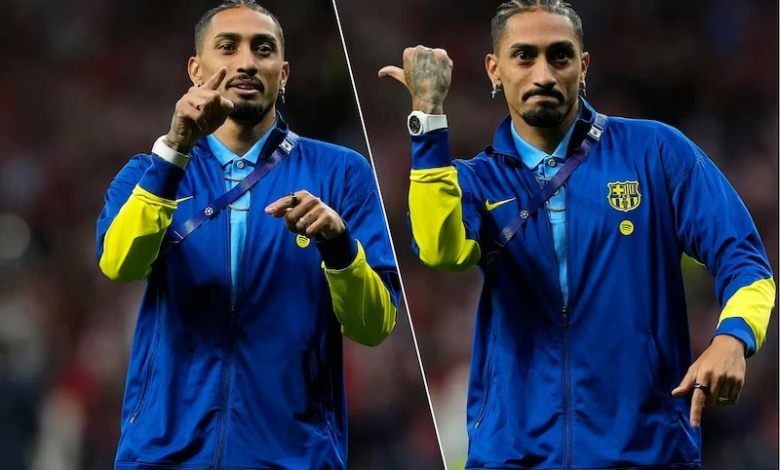 رافينيا يعتذر لجماهير أتلتيكو بعد خروج برشلونة من الأبطال