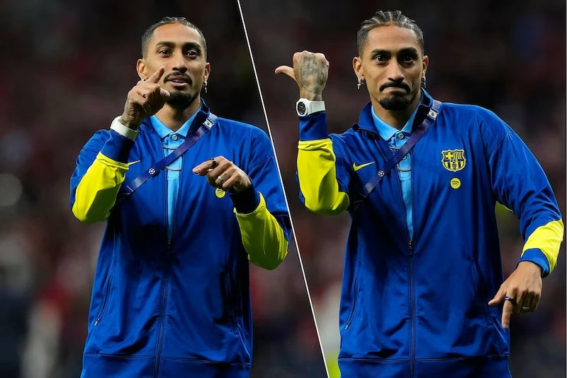 رافينيا يعتذر لجماهير أتلتيكو بعد خروج برشلونة من الأبطال