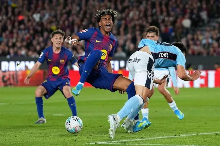إصابة لامين يامال تزلزل برشلونة وتهدد مشاركته في يورو 2024