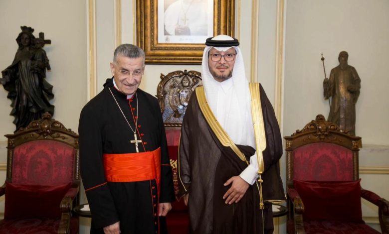 السفير السعودي يزور البطريرك الراعي: دعم لاستقرار لبنان