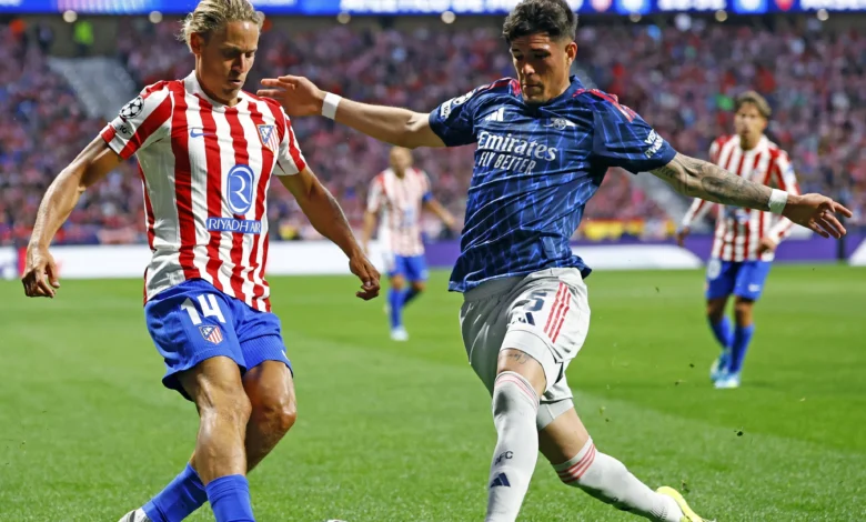 موعد قمة أرسنال وأتلتيكو مدريد في دوري أبطال أوروبا