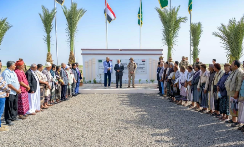 إطلاق مشاريع سعودية في تعز لإعادة الإعمار والتنمية