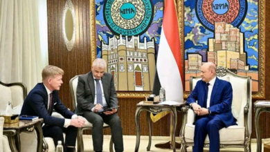 العليمي: لا سلام مستدام في اليمن دون استعادة مؤسسات الدولة