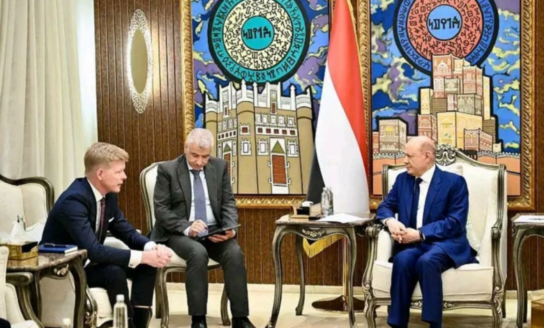 العليمي: لا سلام مستدام في اليمن دون استعادة مؤسسات الدولة