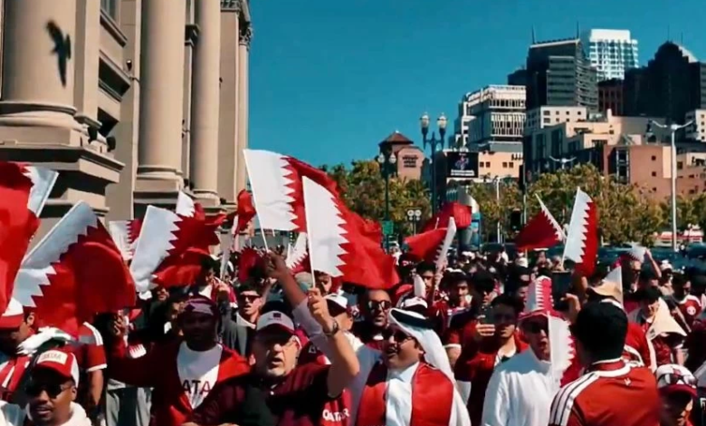 مسيرة جماهير قطر في سان فرانسيسكو تدعم العنابي بكأس العالم 2026
