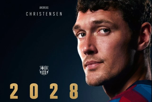 أندرياس كريستنسن يجدد مع برشلونة حتى 2028 | أخبار البارسا